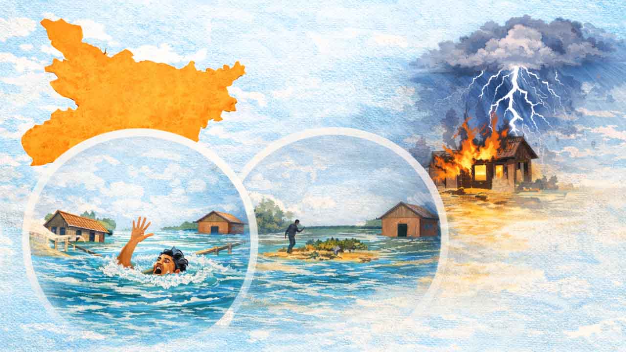 बिहार में आपदाओं से मौतें: देश में सबसे ज्यादा, सरकार की तैयारी पर सवाल