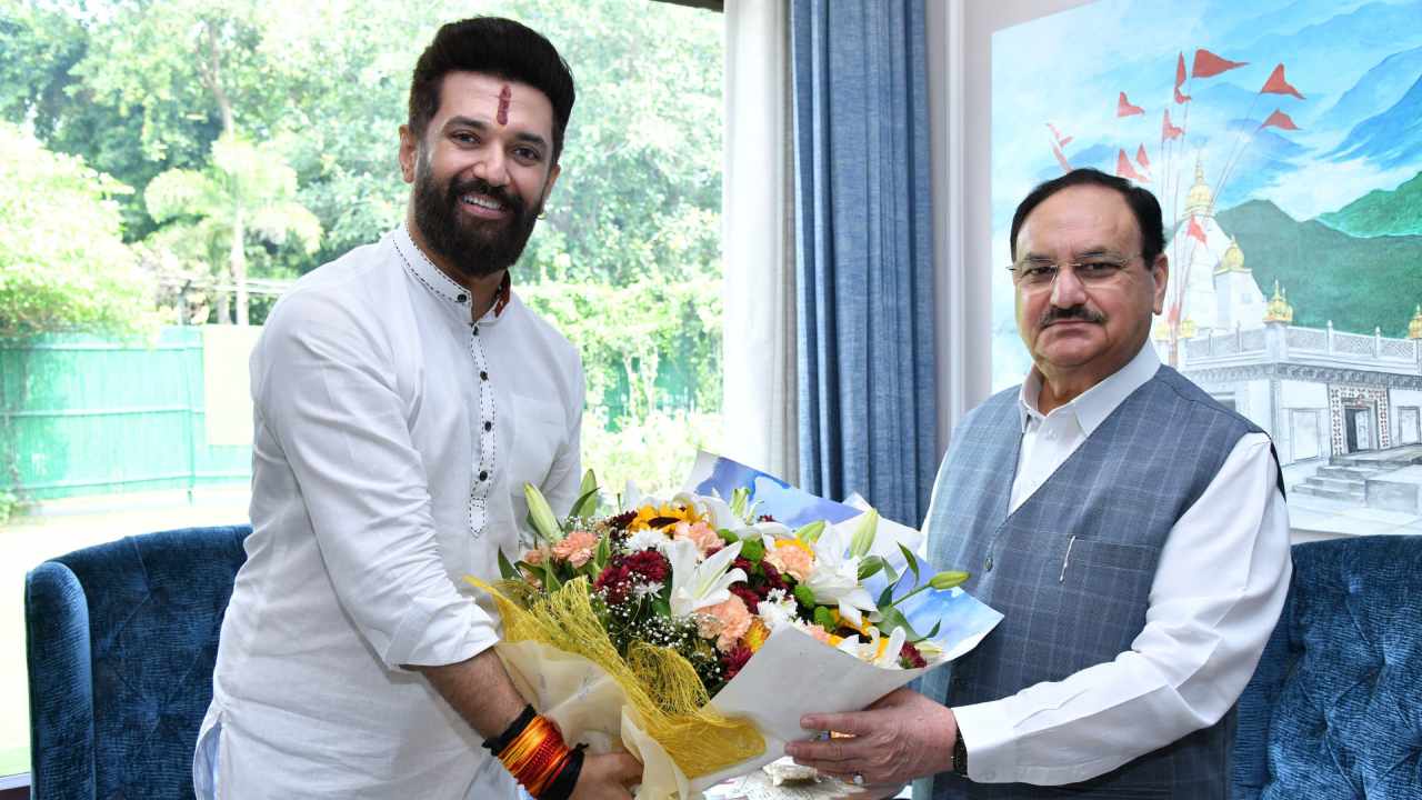 chirag-paswan-meets-jp-nadda-discusses-bihar-law-order-seat-sharing-nda-strategy